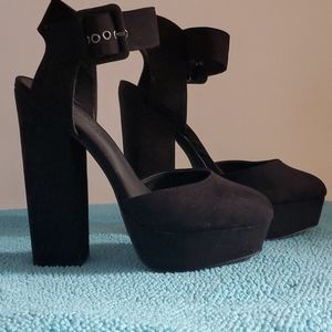 Kendall & Kylie Madden Girl Black Platform Shoes